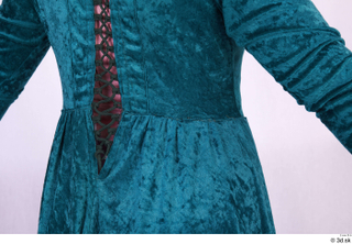  Photos Woman in Historical Dress 77 17th century blue dress historical clothing lacing 0004.jpg